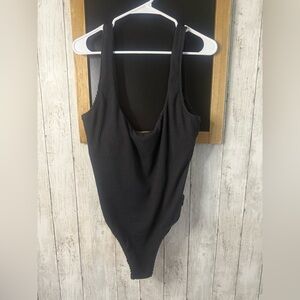 NWT J Crew Bathing Suit Women 14 Black Scrunchie Classic Scoopneck One Piece